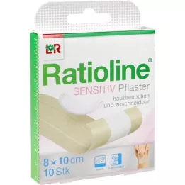 RATIOLINE gevoelig snelwondverband 8 cmx1 m, 1 stuk