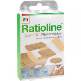 RATIOLINE elastische pleisterstrips in 4 maten, 20 stuks