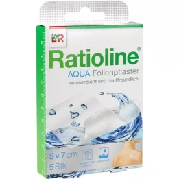 RATIOLINE aqua douchepleisters 5x7 cm, 5 st