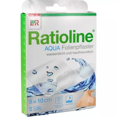 RATIOLINE aqua douchepleisters 8x10 cm, 5 st