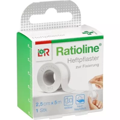 RATIOLINE acute hechtpleister 2,5 cmx5 m, 1 stuk RATIOLINE acute hechtpleister 2,5 cmx5 m, 1 stuk