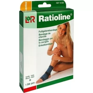 RATIOLINE actieve enkelbandage maat M, 1 stuk RATIOLINE actieve enkelbandage maat M, 1 stuk