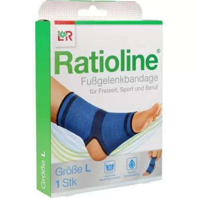 RATIOLINE actieve enkelbandage maat L, 1 stuk RATIOLINE actieve enkelbandage maat L, 1 stuk