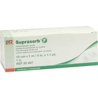 SUPRASORB F Folie-wondverband 10 cm x 1 m discontinue rol, 1 stuk SUPRASORB F Folie-wondverband 10 cm x 1 m discontinue rol, 1 stuk