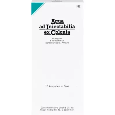 AQUA AD iniectabilia ex Colonia-ampullen, 10X5 ml