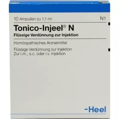 TONICO Injeel N ampullen, 10 stuks TONICO Injeel N ampullen, 10 stuks