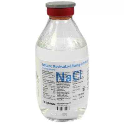 KOCHSALZLÖSUNG Glazen fles 0,9%, 250 ml KOCHSALZLÖSUNG Glazen fles 0,9%, 250 ml