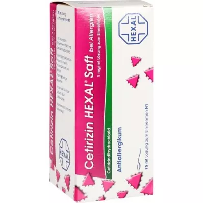 CETIRIZIN HEXAL Sap voor allergieën, 75 ml