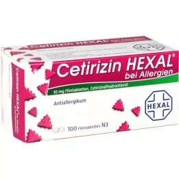 CETIRIZIN HEXAL Filmomhulde tabletten voor allergieën, 100 stuks