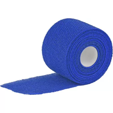 URGOMULL haftkleur latexvrij 8 cmx20 m blauw, 1 st URGOMULL haftkleur latexvrij 8 cmx20 m blauw, 1 st