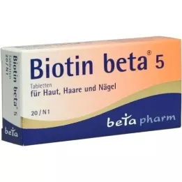 BIOTIN BETA 5 tabletten, 20 stuks
