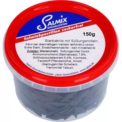 SALMIX Salmiakpastilles suikervrij, 150 g SALMIX Salmiakpastilles suikervrij, 150 g