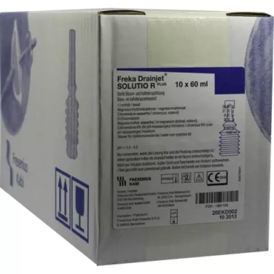 FREKA DRAINJET Solutio R Plus-fles, 10X60 ml FREKA DRAINJET Solutio R Plus-fles, 10X60 ml
