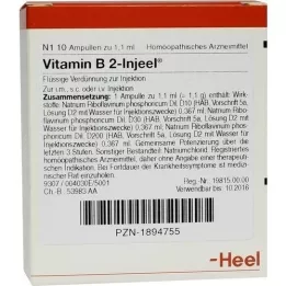VITAMIN B2 INJEEL Ampullen, 10 stuks