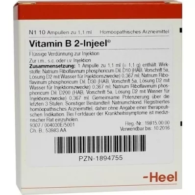 VITAMIN B2 INJEEL Ampullen, 10 stuks