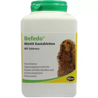 BEFEDO MinVit kauwtabletten voor honden, 180 stuks BEFEDO MinVit kauwtabletten voor honden, 180 stuks