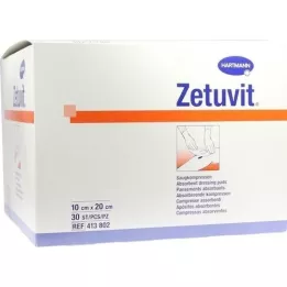 ZETUVIT Zuigkompressen niet-steriel 10x20 cm, 30 stuks