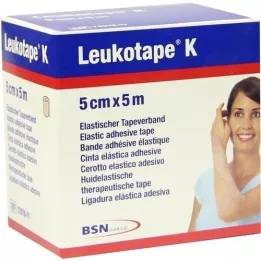 LEUKOTAPE K 5 cm huidskleurig, 1 stuk
