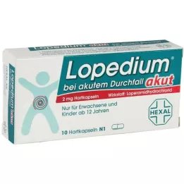 LOPEDIUM acuut voor acute diarree harde capsules, 10 stuks