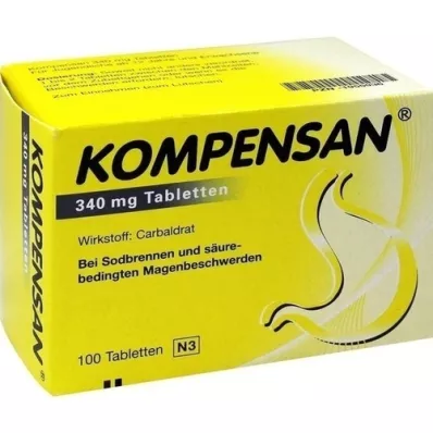 KOMPENSAN Tabletten 340 mg, 100 stuks KOMPENSAN Tabletten 340 mg, 100 stuks