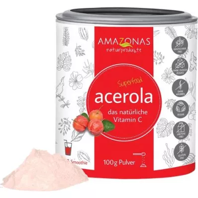 ACEROLA 100% natuurlijk vitamine C-poeder, 100 g ACEROLA 100% natuurlijk vitamine C-poeder, 100 g