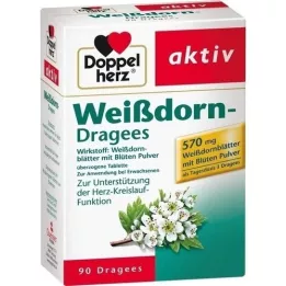DOPPELHERZ Meidoorn dragees, 90 stuks