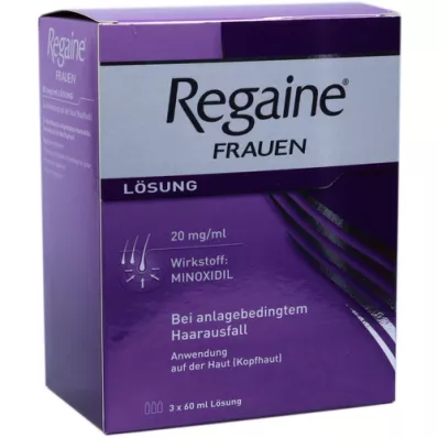 REGAINE Damesoplossing, 3X60 ml REGAINE Damesoplossing, 3X60 ml