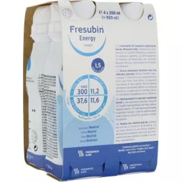 FRESUBIN ENERGY DRINK Neutrale drinkfles, 4X200 ml
