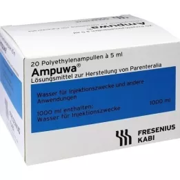 AMPUWA Kunststof versterker.Injectie-/infusieoplossing, 20X5 ml