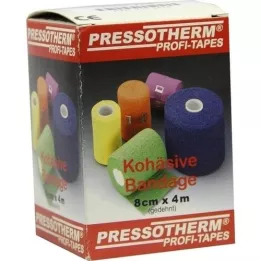 PRESSOTHERM Cohesief verband 8 cmx4 m rood, 1 stuk