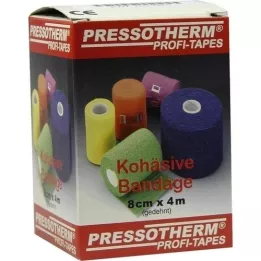 PRESSOTHERM Cohesief verband 8 cmx4 m blauw, 1 st