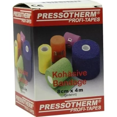 PRESSOTHERM Cohesief verband 8 cmx4 m blauw, 1 st