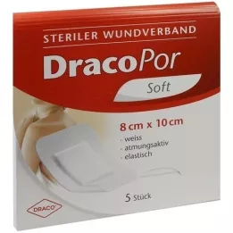 DRACOPOR Wondverband 8x10 cm steriel, 5 st