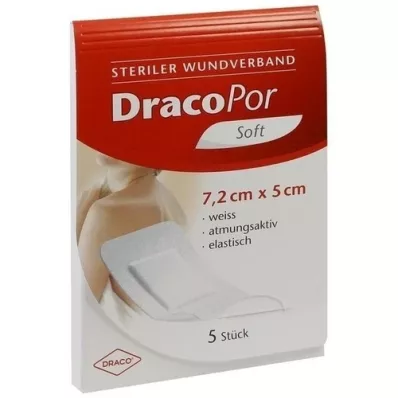DRACOPOR Wondverband 5x7,2 cm steriel, 5 st DRACOPOR Wondverband 5x7,2 cm steriel, 5 st
