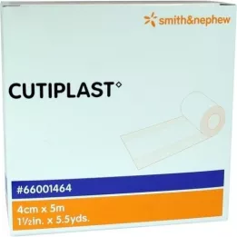 CUTIPLAST 4 cmx5 m wondverband in dispenser, 1 st