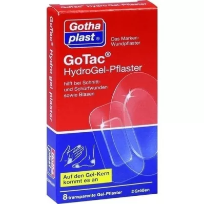 GOTAC HydroGel-pleisters 2 maten, 8 stuks GOTAC HydroGel-pleisters 2 maten, 8 stuks