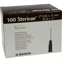 STERICAN Ins.Einm.Kan.26 Gx1/2 0,45x12 mm, 100 stuks