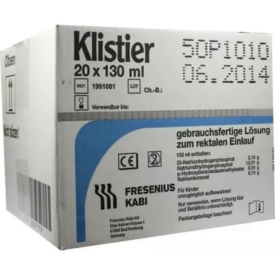 Klysma, 20 x 130 ml Klysma, 20 x 130 ml
