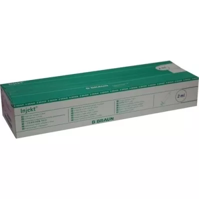 INJEKT Solospuit 2 ml Luer centrisch PVC-vrij, 100X2 ml