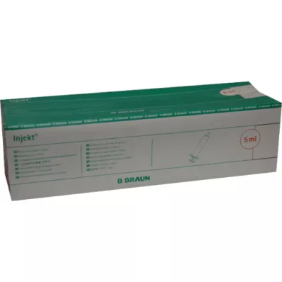 INJEKT Solospuit 5 ml Luer excentrisch PVC-vrij, 100X5 ml INJEKT Solospuit 5 ml Luer excentrisch PVC-vrij, 100X5 ml