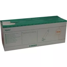 INJEKT Solospuit 10 ml Luer excentrisch PVC-fr., 100X10 ml