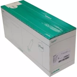 INJEKT Solospuit 20 ml Luer excentrisch PVC-fr., 100X20 ml