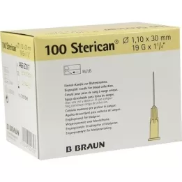 STERICAN Canules 19 Gx1 1/4 1,1x30 mm, 100 stuks