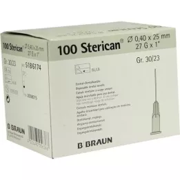 STERICAN Tandenblikje Luer 0,4x25 mm, 100 st