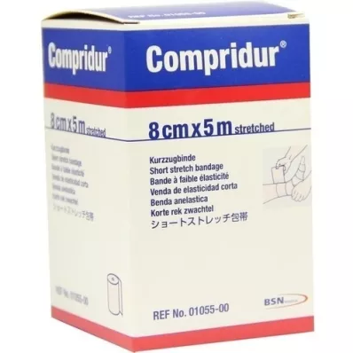 COMPRIDUR Compressieverband 8 cmx5 m, 1 stuk COMPRIDUR Compressieverband 8 cmx5 m, 1 stuk