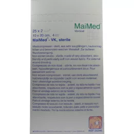 VLIESKOMPRESSEN 10x20 cm steriel, 25X2 st