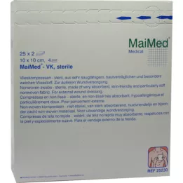 VLIESKOMPRESSEN 10x10 cm steriel, 25X2 st