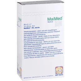 VLIESKOMPRESSEN 10x20 cm steriel 6-voudig, 25X2 st
