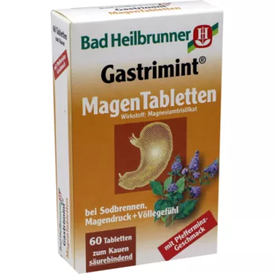 BAD HEILBRUNNER Gastrimint maagtabletten, 60 stuks BAD HEILBRUNNER Gastrimint maagtabletten, 60 stuks