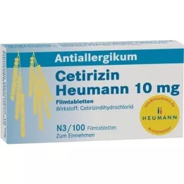 CETIRIZIN Heumann 10 mg filmomhulde tabletten, 100 stuks